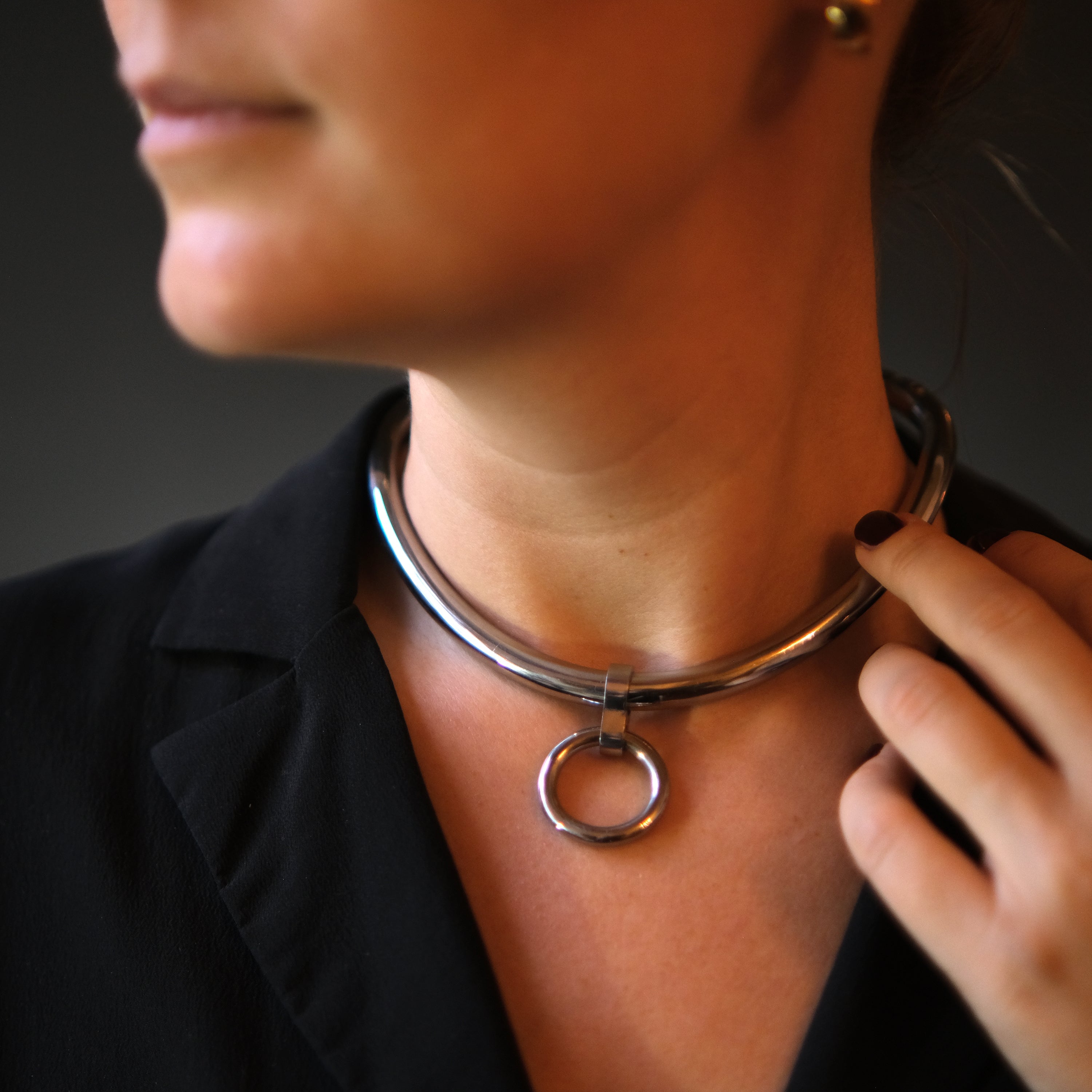 Eternity Collar with Removable Ring 8mm Ergonomic