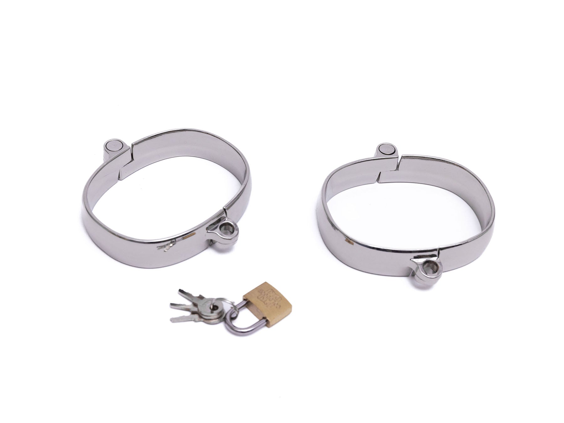 Cute metal handcuffs, bracelets with padlocks