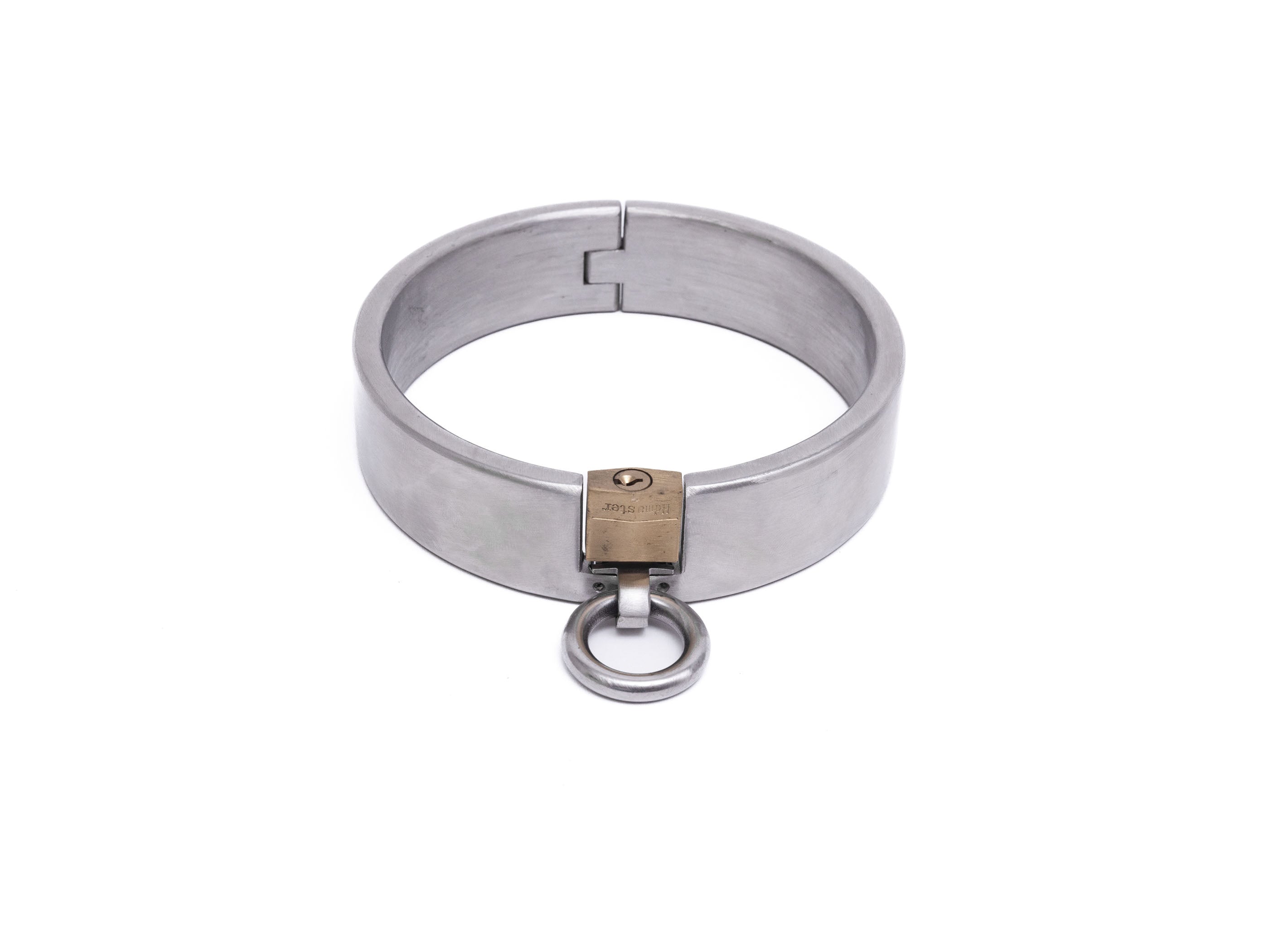 Brushed stainless steel restraints - padlock